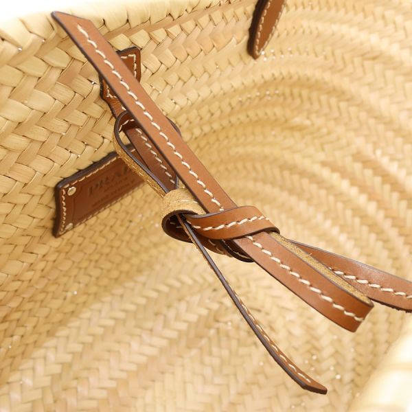Prada Woven Palm Leather Tote Bag — view 8