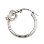 Celine Knot Smallhoop Single Earrings — view 3
