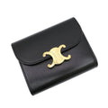 Celine Small Flap Wallet Triomphe Shiny Calfskin