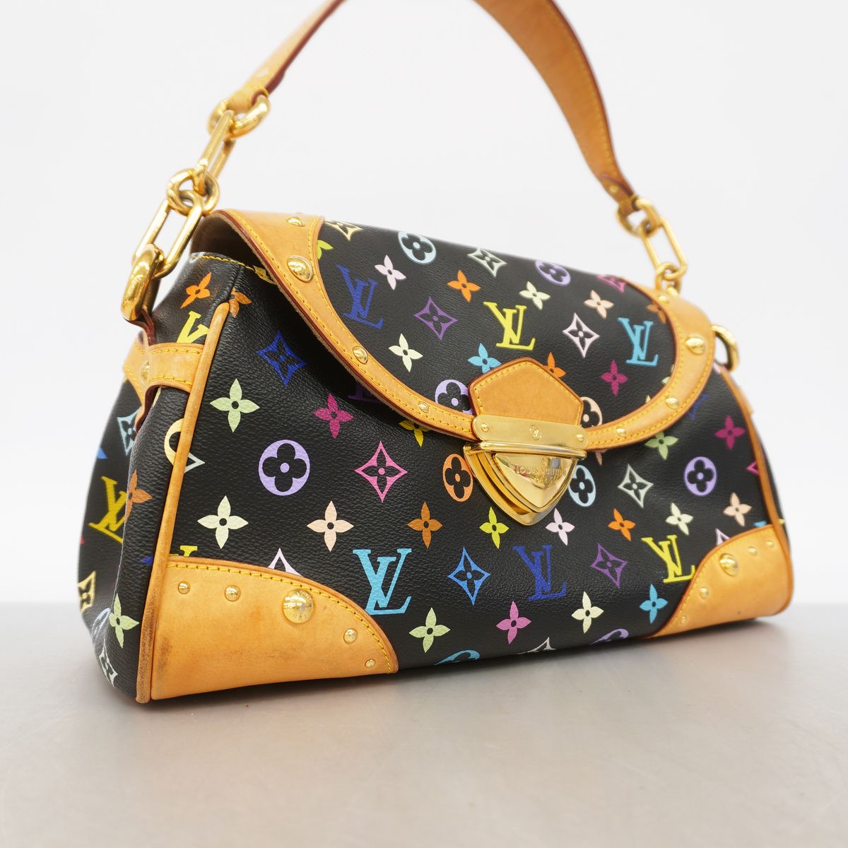 Louis Vuitton Shoulder Bag Monogram Multicolor Beverly MM Blanc — view 2