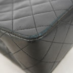 Chanel Shoulder Bag Quilted Lambskin Black Gold — view 6