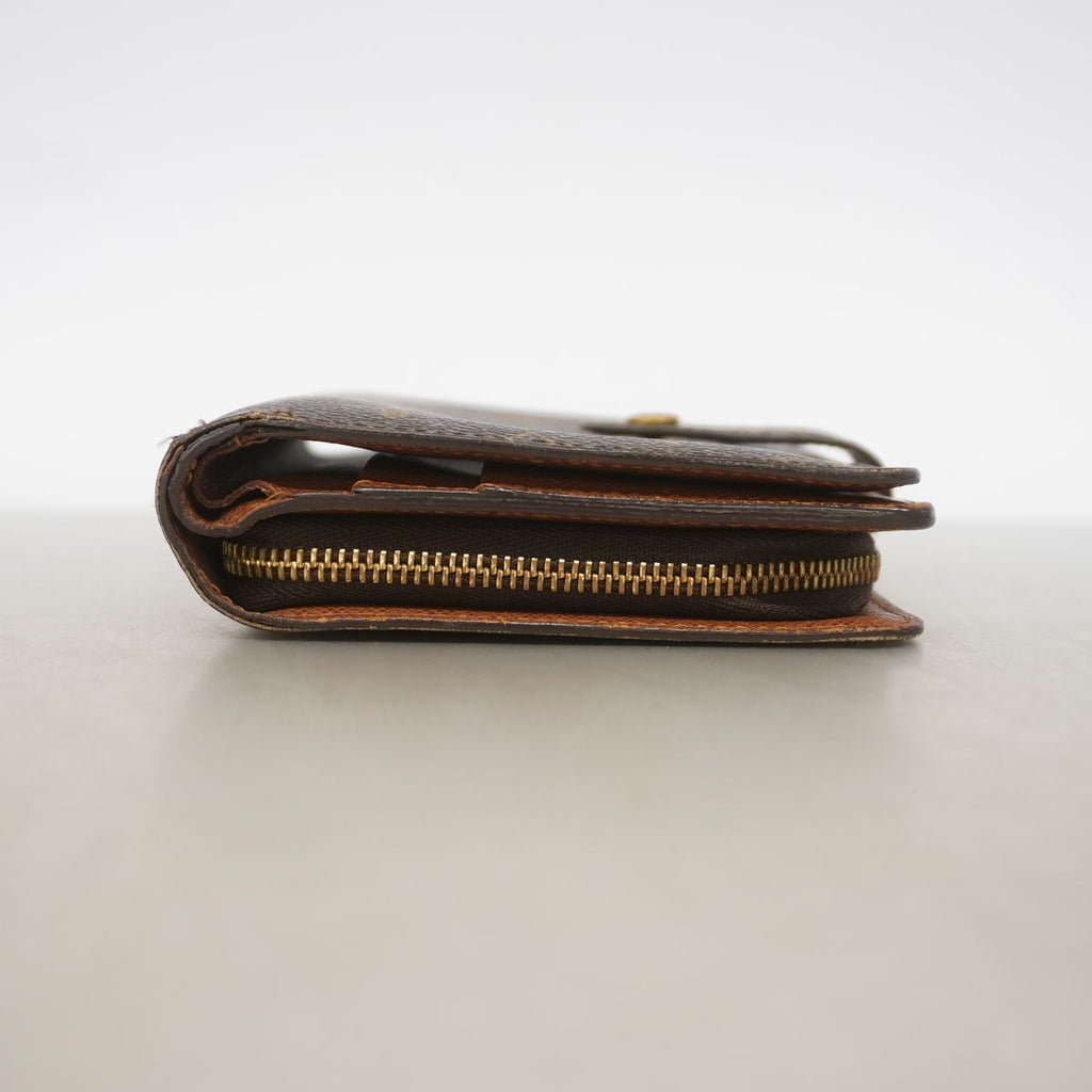 Louis Vuitton Wallet Monogram Porte Papier Zip Brown — view 2