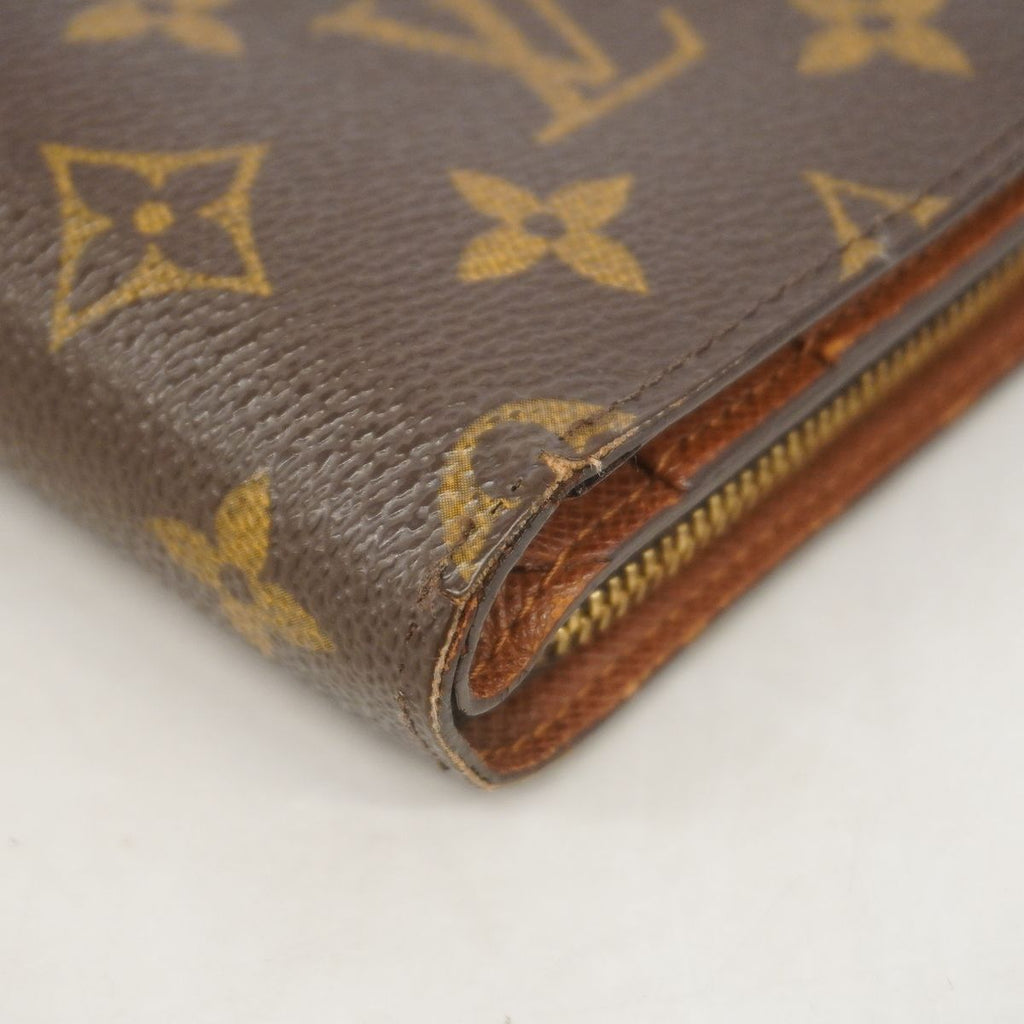 Louis Vuitton Wallet Monogram Porte Papier Zip Brown — view 6