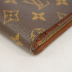 Louis Vuitton Wallet Monogram Porte Papier Zip Brown — view 6