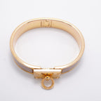 Hermes Bangle Clic Anneau Gold Plated Greige Bracelet — view 3