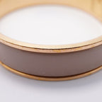 Hermes Bangle Clic Anneau Gold Plated Greige Bracelet — view 7