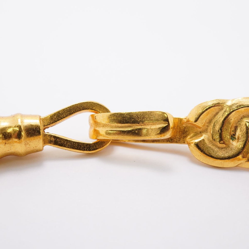 Chanel Bracelet Vintage CC Logo Round Circle Gold Plated — view 4