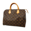 Louis Vuitton Handbag Monogram Speedy 30 Brown