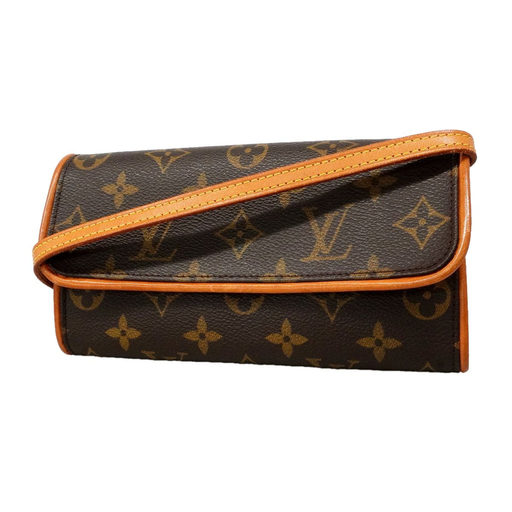 Louis Vuitton Shoulder Bag Monogram Pochette Twin PM Brown