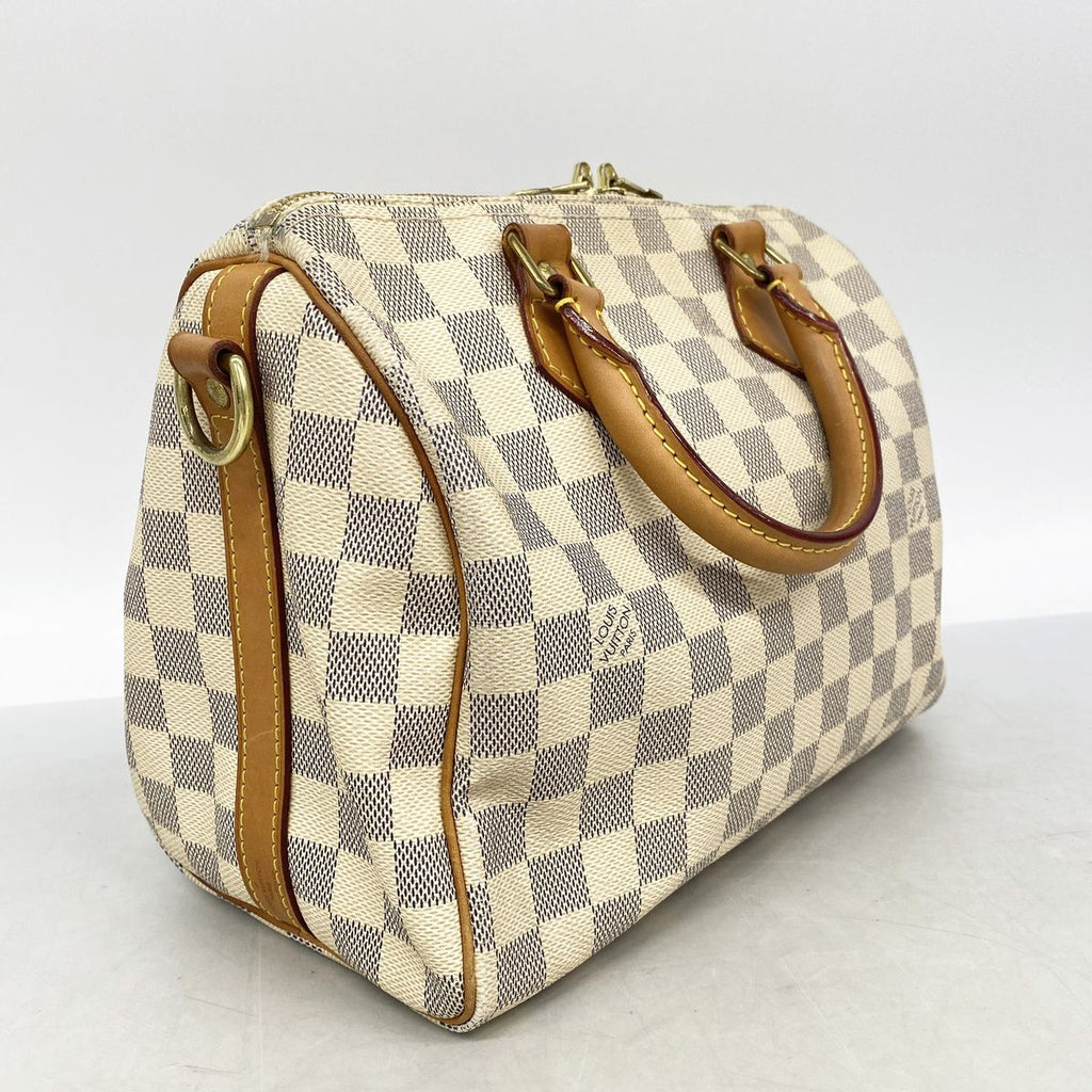 Louis Vuitton Handbag Damier Azur Speedy Bandouliere 25 White 2-Way Bag — view 2