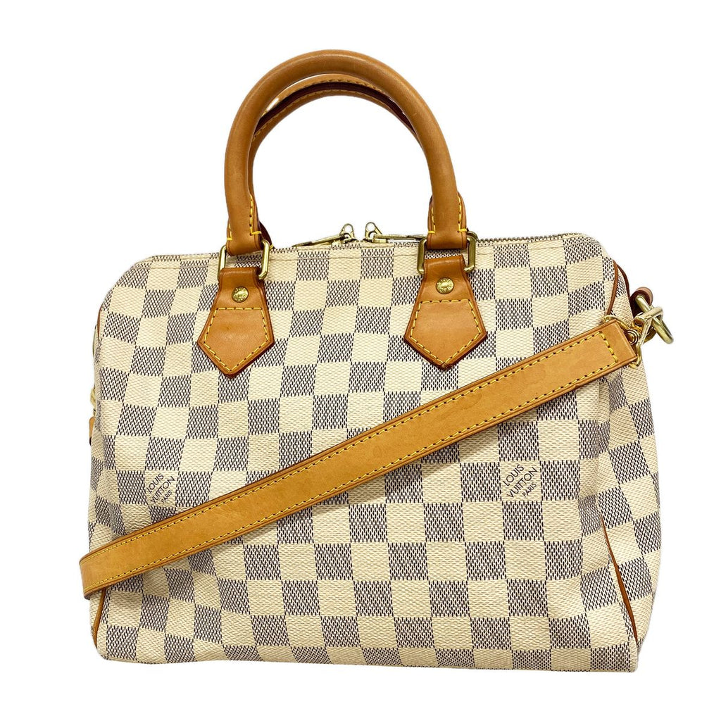 Louis Vuitton Handbag Damier Azur Speedy Bandouliere 25 White 2-Way Bag