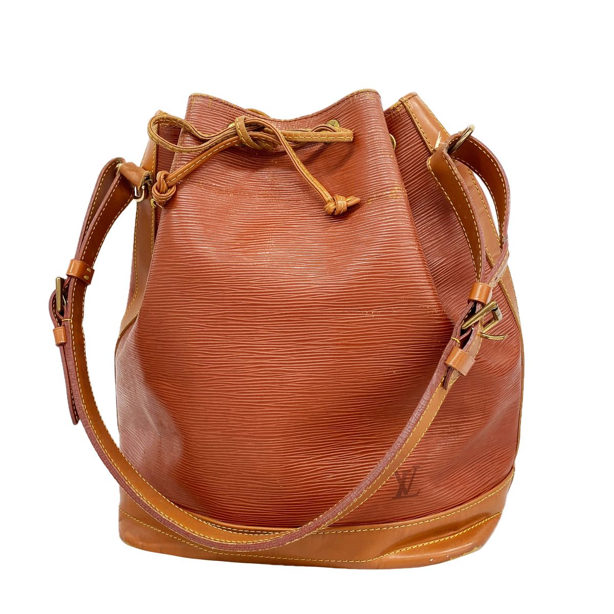 Louis Vuitton Shoulder Bag Epi Noe Cipango Gold Kenya Brown
