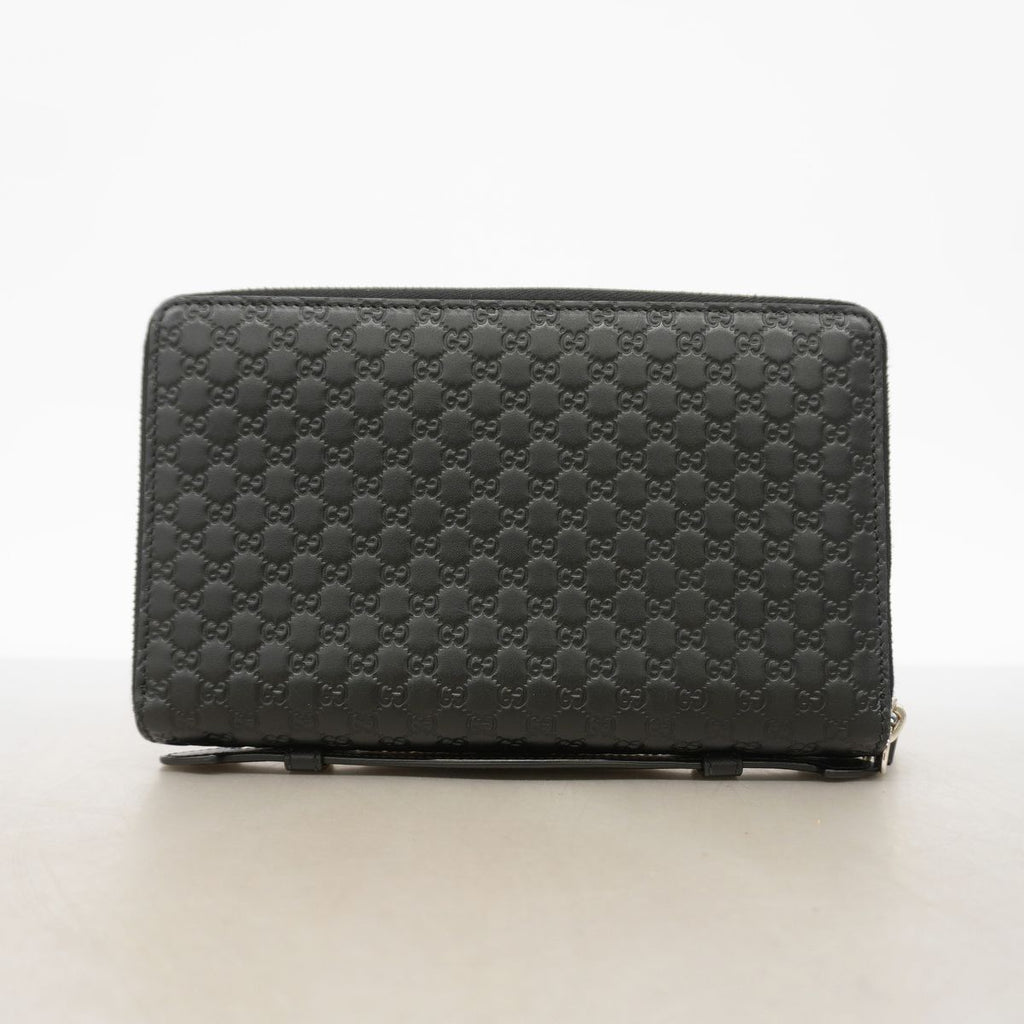 Gucci Wallet Micro Guccissima Leather Black Silver — view 8