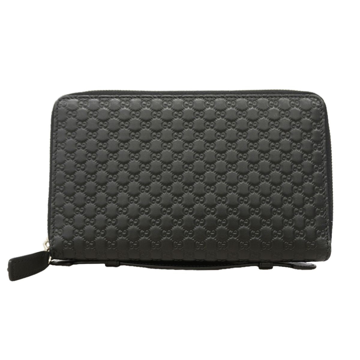 Gucci Wallet Micro Guccissima Leather Black Silver