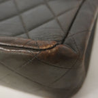 Chanel Shoulder Bag Maxi Quilted Lambskin Black Gold — view 6