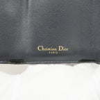 Dior Wallet Oblique Saddle Canvas Navy Gold — view 4