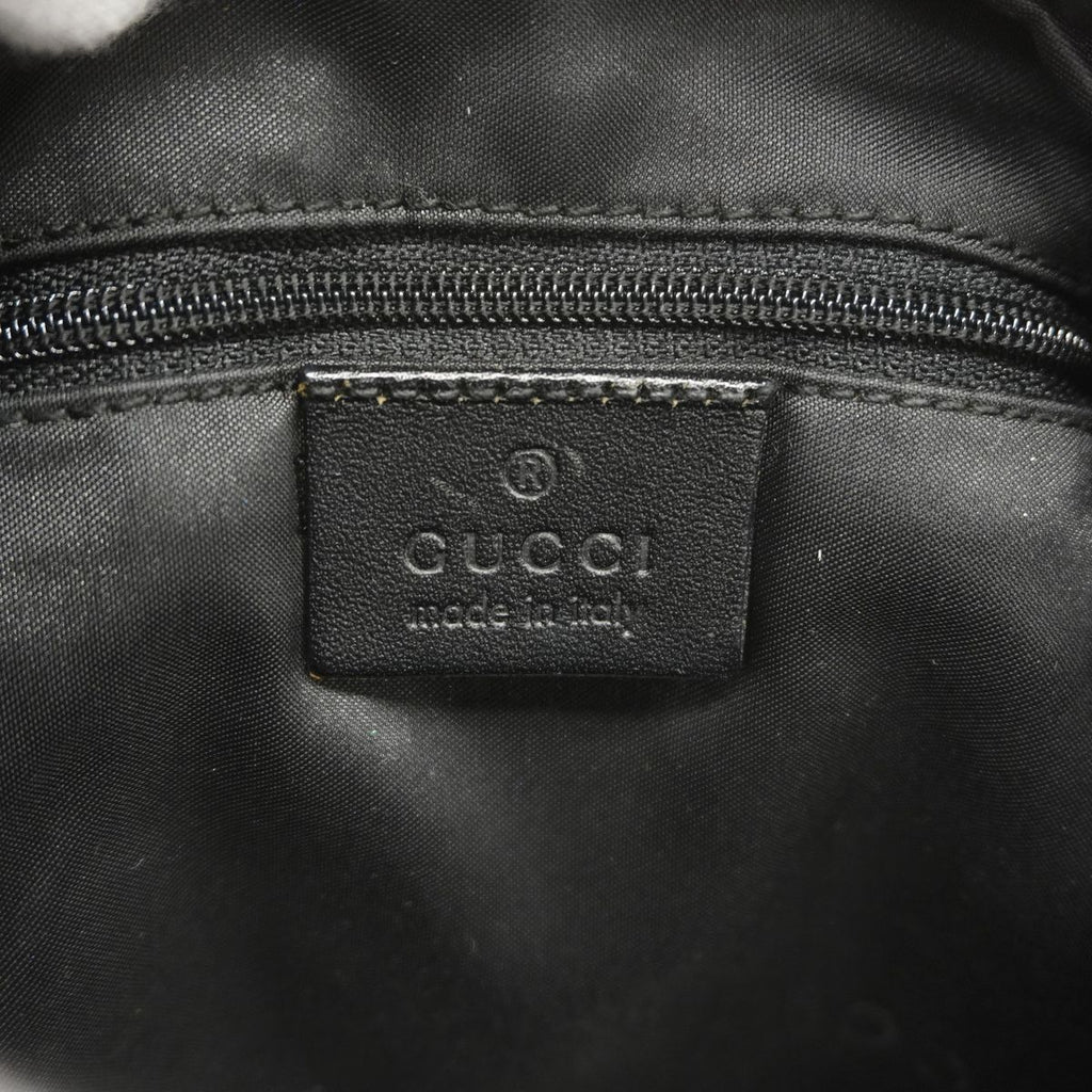Gucci Shoulder Bag GG Canvas Black Silver — view 5