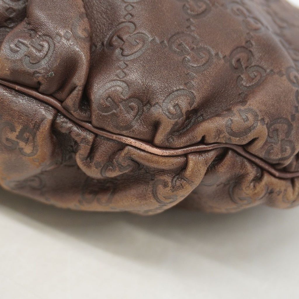 Gucci Handbag Guccissima Leather Brown Champagne Gold 2-Way Bag — view 6