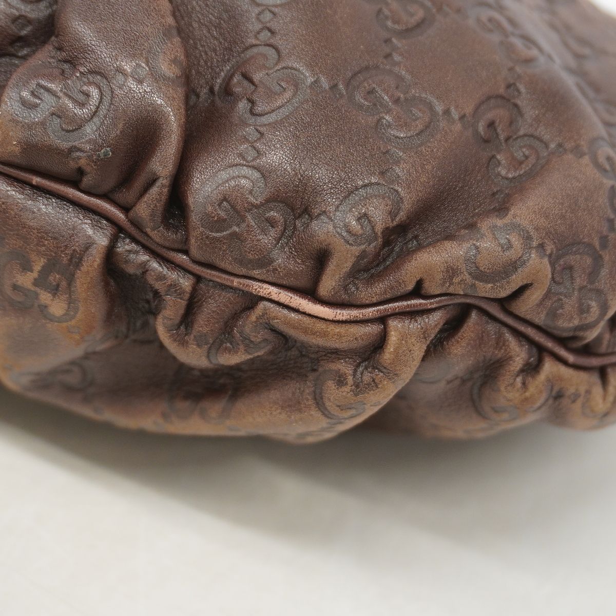 Gucci Handbag Guccissima Leather Brown Champagne Gold 2-Way Bag — view 6