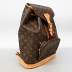 Louis Vuitton Backpack Monogram Montsouris GM Brown — view 2