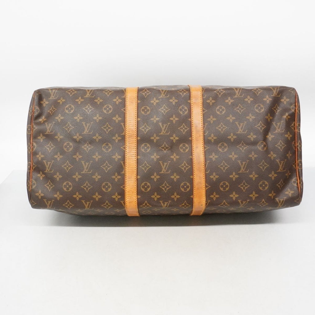 Louis Vuitton Boston Bag Monogram Keepall 55 Brown — view 3