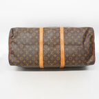 Louis Vuitton Boston Bag Monogram Keepall 55 Brown — view 3