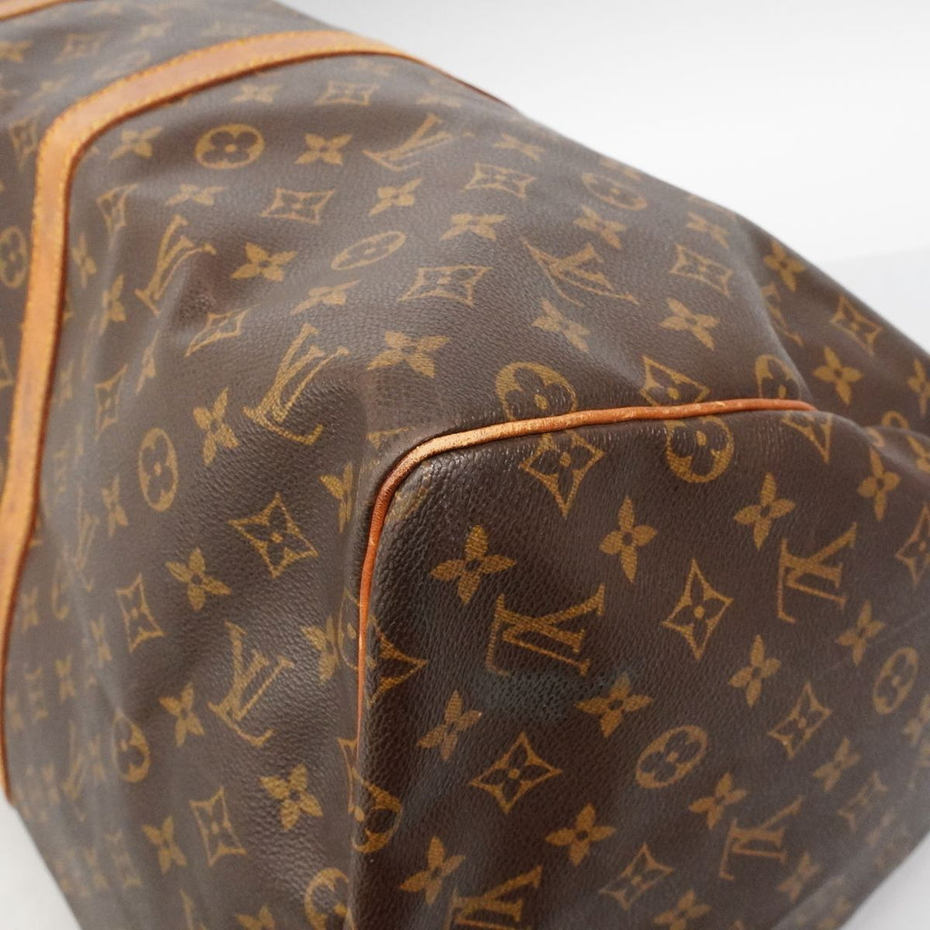 Louis Vuitton Boston Bag Monogram Keepall 55 Brown — view 8