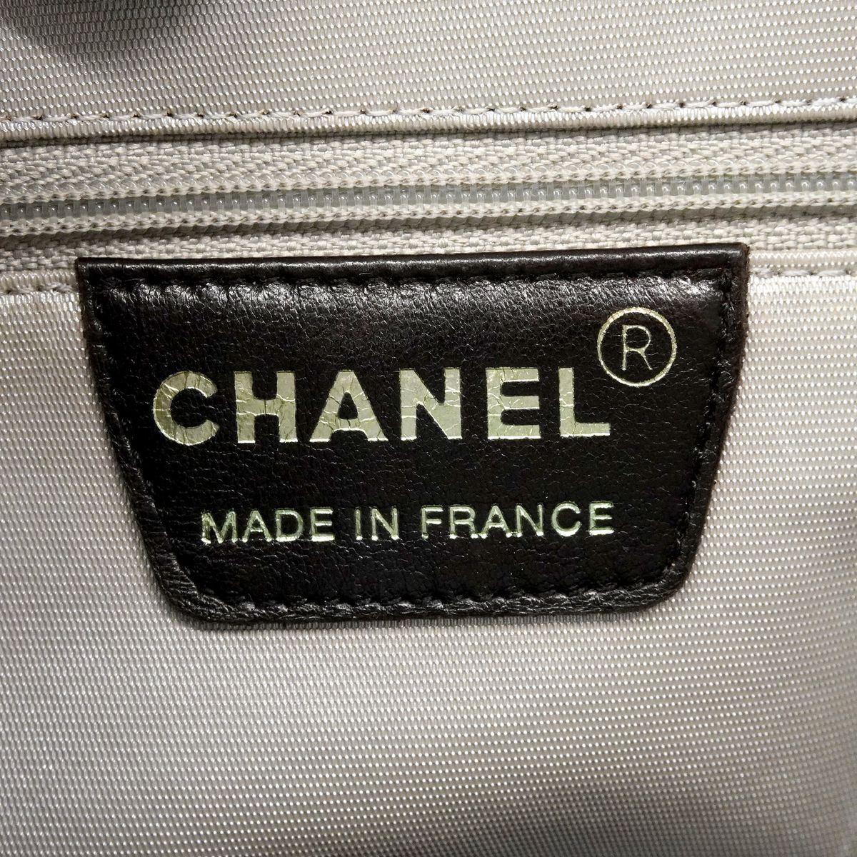 Chanel Handbag Nylon Gray Silver — view 5