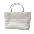 Chanel Handbag Nylon Gray Silver