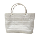 Chanel Handbag Nylon Gray Silver