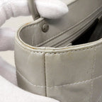 Chanel Handbag Nylon Gray Silver — view 7