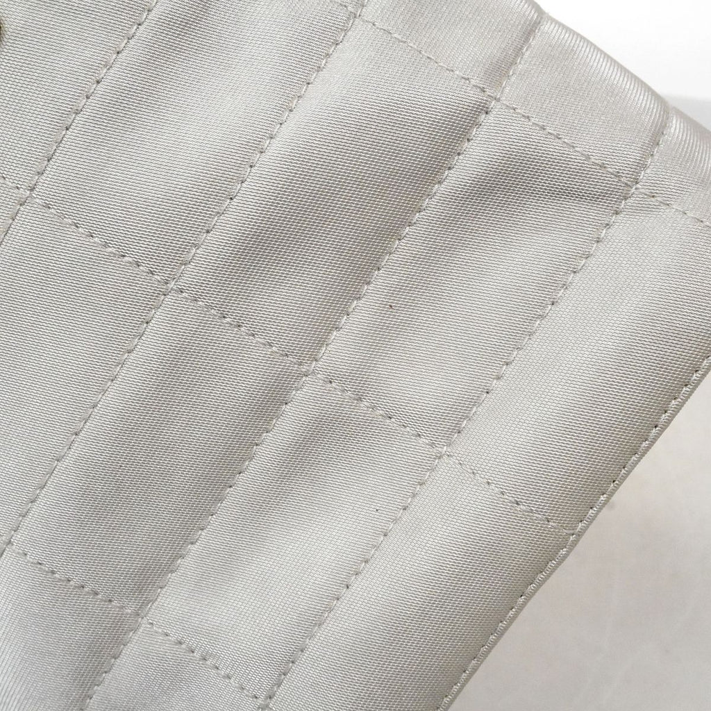 Chanel Handbag Nylon Gray Silver — view 8