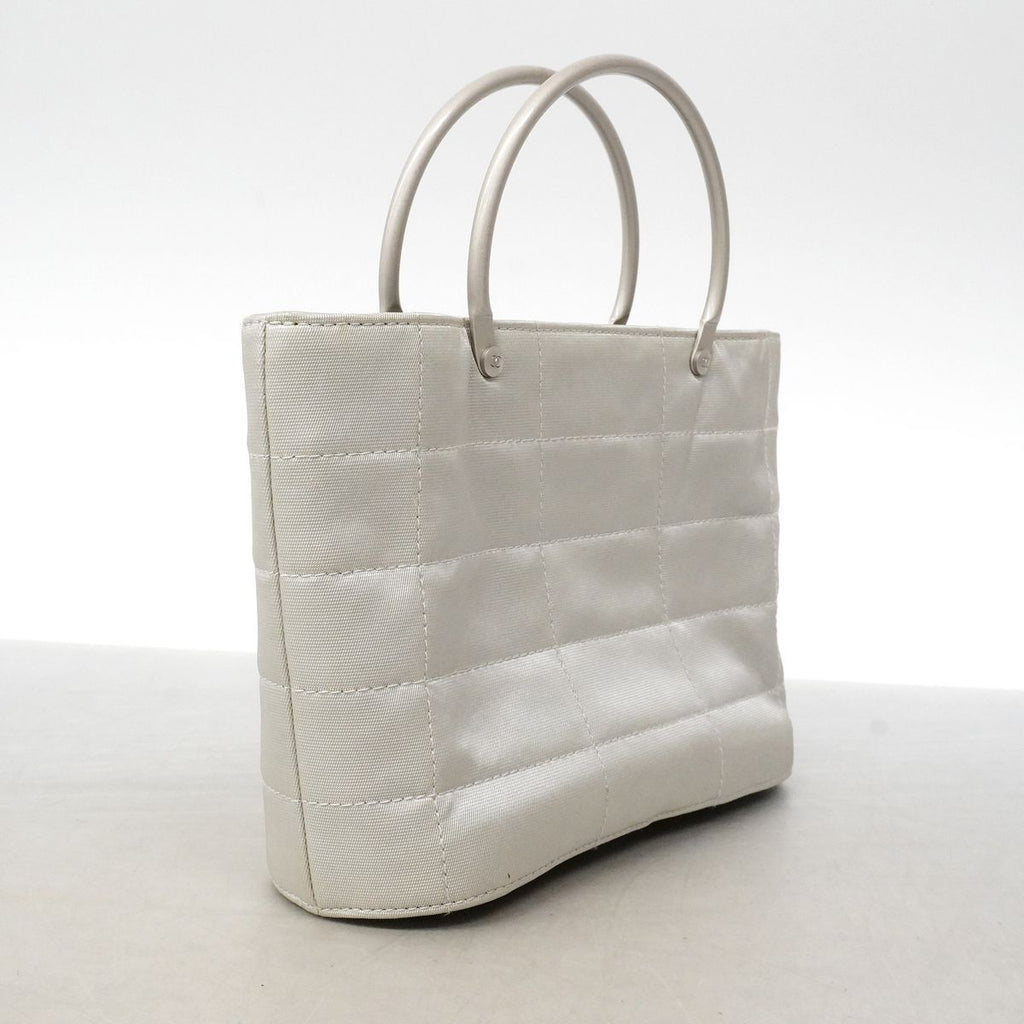 Chanel Handbag Nylon Gray Silver — view 2
