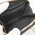 Dior Shoulder Bag Cannage Patent Black Champagne Gold — view 4