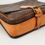 Louis Vuitton Shoulder Bag Monogram Cartouchiere MM Brown — view 8