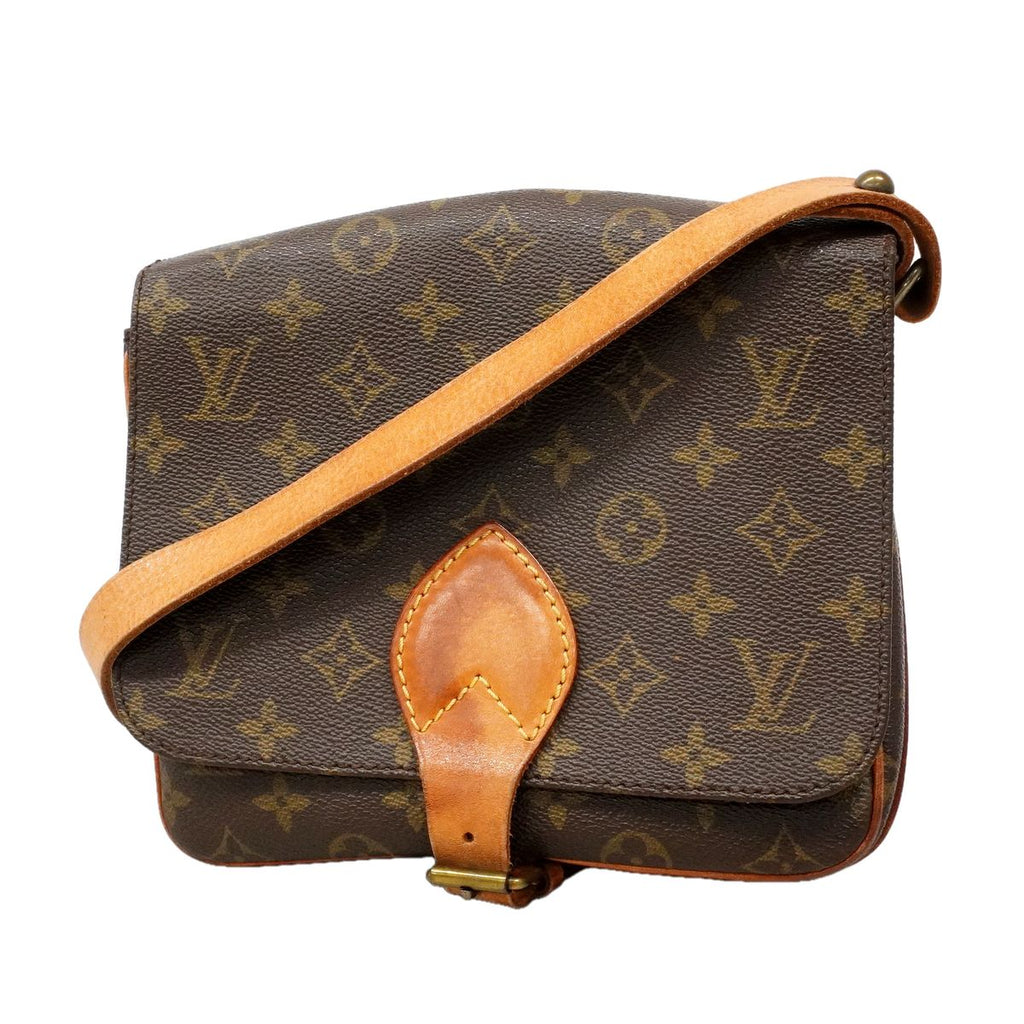 Louis Vuitton Shoulder Bag Monogram Cartouchiere MM Brown