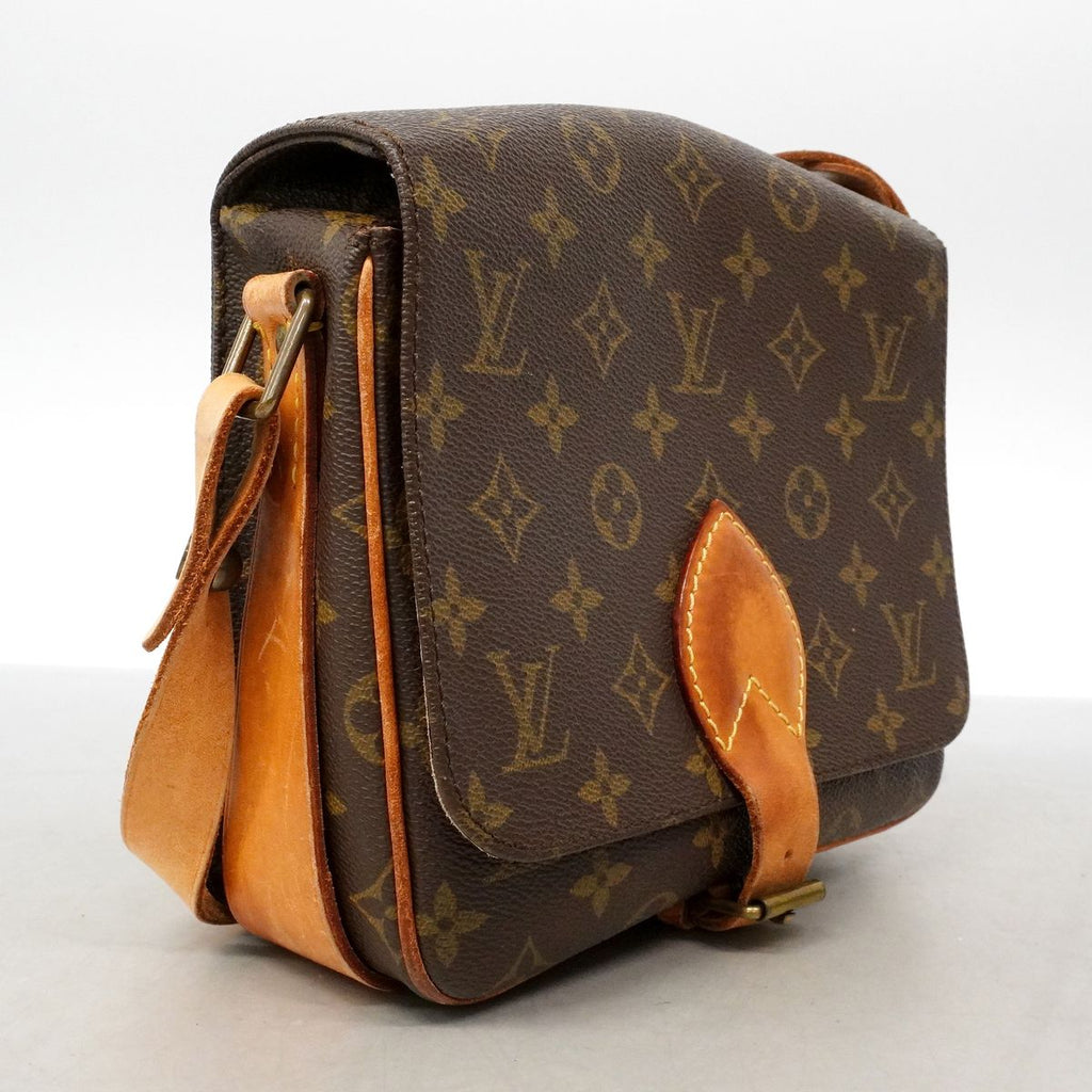 Louis Vuitton Shoulder Bag Monogram Cartouchiere MM Brown — view 2
