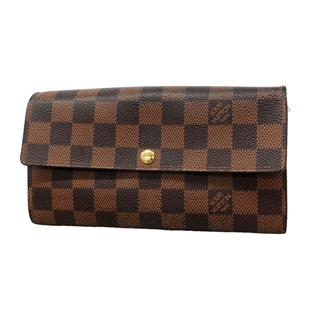 Louis Vuitton Wallet Damier Portefeuille Sarah Ebene