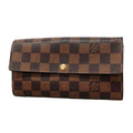Louis Vuitton Wallet Damier Portefeuille Sarah Ebene