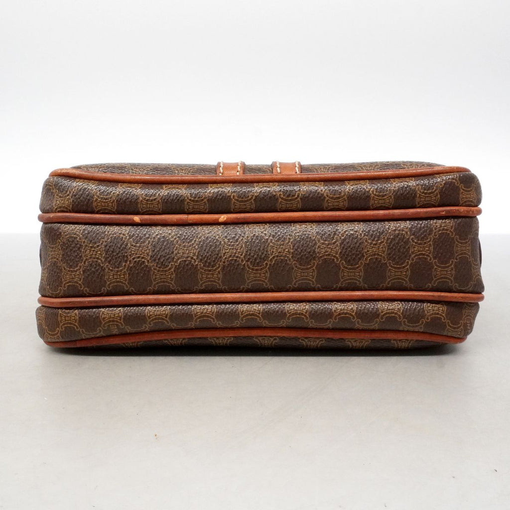 Celine Shoulder Bag Macadam Brown Gold — view 3