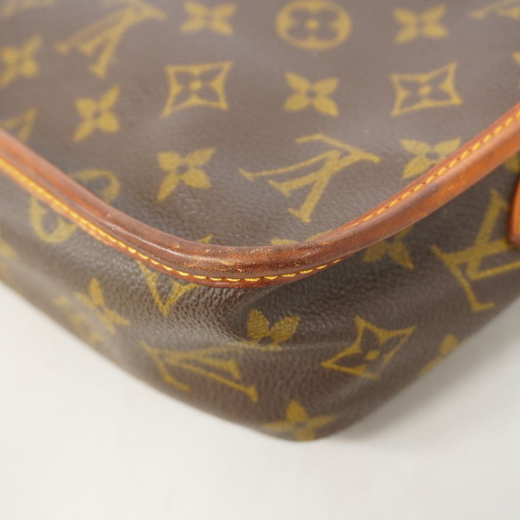 Louis Vuitton Shoulder Bag Monogram Gibeciere MM Brown — view 6