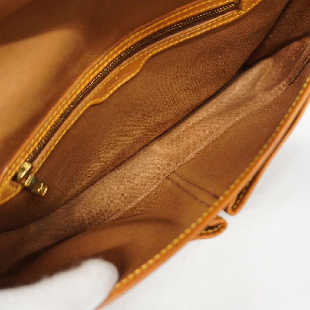 Louis Vuitton Shoulder Bag Monogram Gibeciere MM Brown — view 4