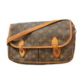 Louis Vuitton Shoulder Bag Monogram Gibeciere MM Brown