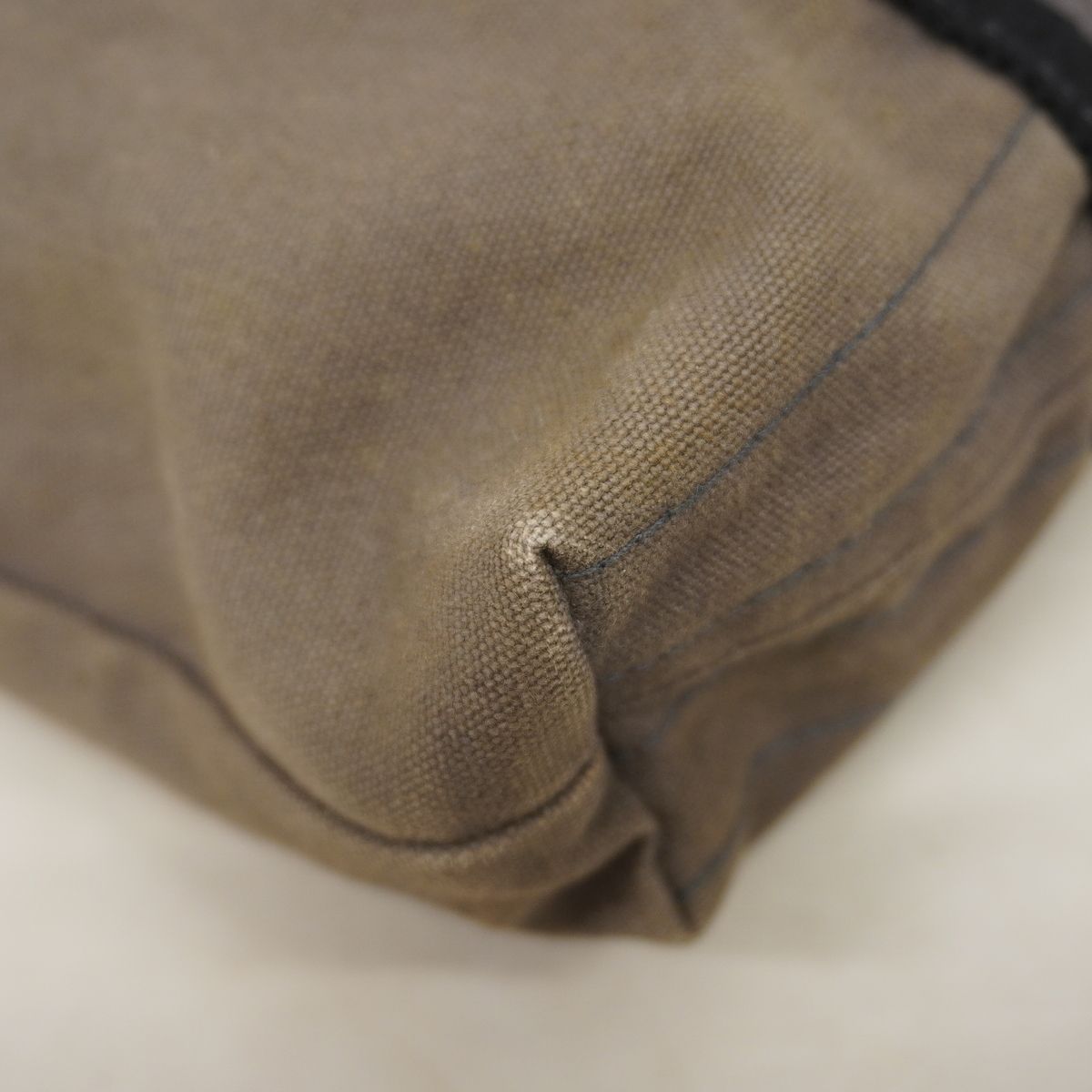 Hermes Tote Bag Fourre Tout Cabas Canvas Gray Silver — view 6