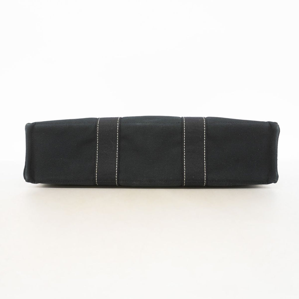 Hermes Tote Bag Deauville MM Canvas Black Silver — view 3