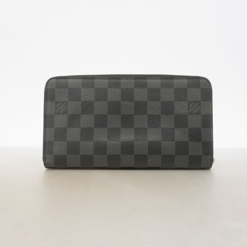 Louis Vuitton Wallet Damier Graphite Zippy Organizer NM Black Gray — view 8