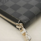 Louis Vuitton Wallet Damier Graphite Zippy Organizer NM Black Gray — view 5