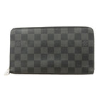 Louis Vuitton Wallet Damier Graphite Zippy Organizer NM Black Gray