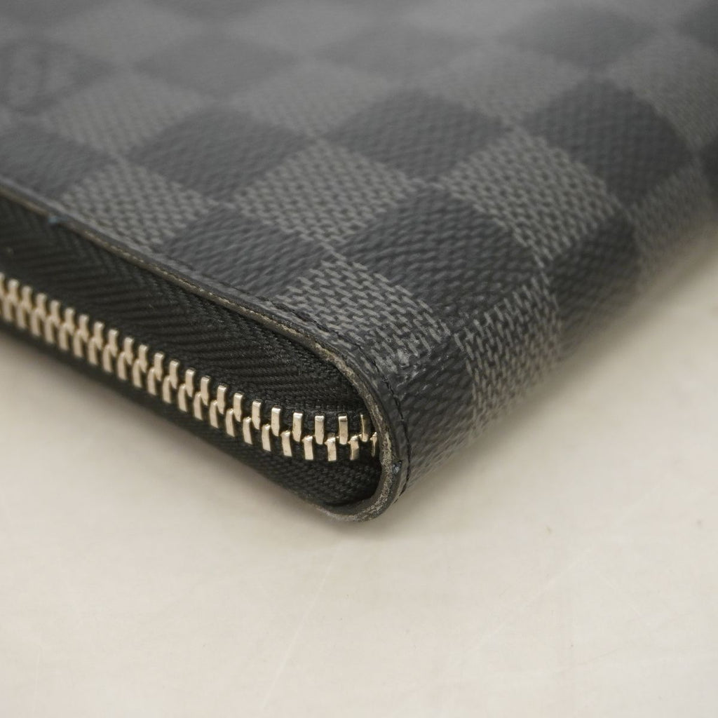 Louis Vuitton Wallet Damier Graphite Zippy Organizer NM Black Gray — view 6