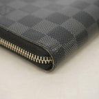 Louis Vuitton Wallet Damier Graphite Zippy Organizer NM Black Gray — view 6